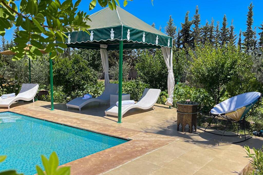 Ferme De Vacances Avec Une Grande Villa A Marrakech 马拉喀什 外观 照片