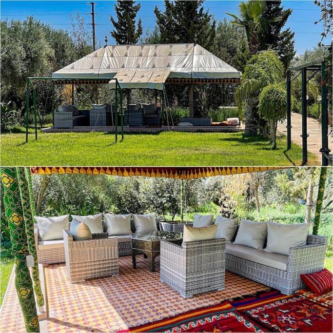 Ferme De Vacances Avec Une Grande Villa A Marrakech 马拉喀什 外观 照片