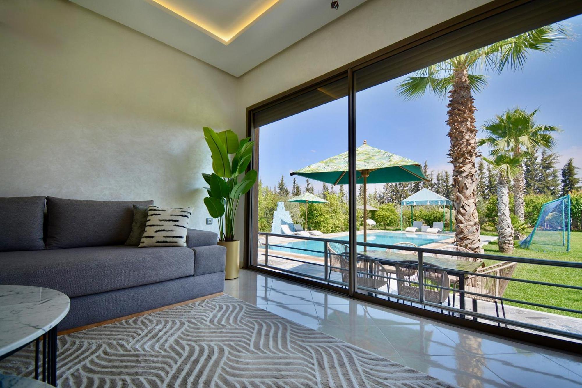 Ferme De Vacances Avec Une Grande Villa A Marrakech 马拉喀什 外观 照片