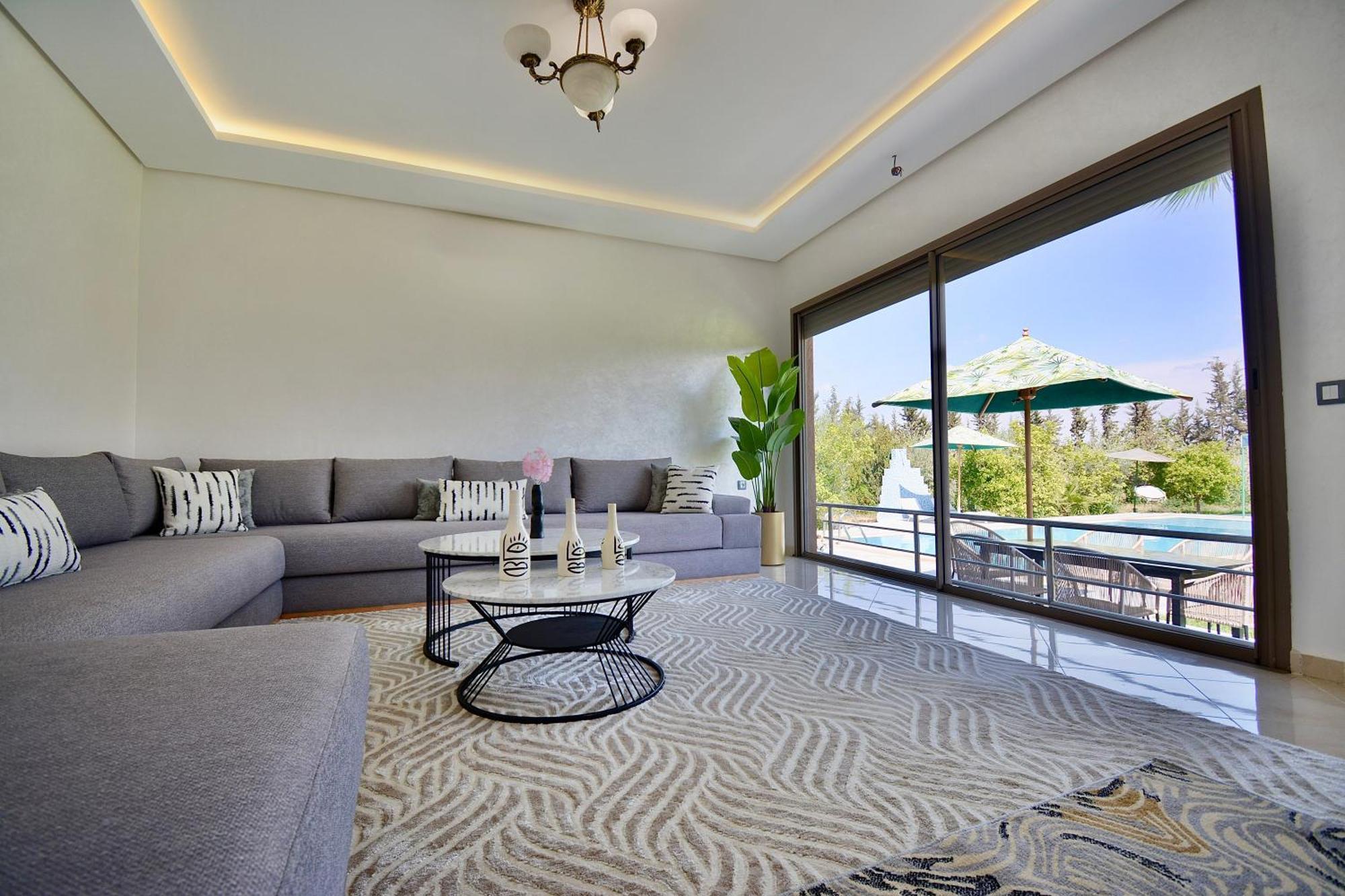 Ferme De Vacances Avec Une Grande Villa A Marrakech 马拉喀什 外观 照片