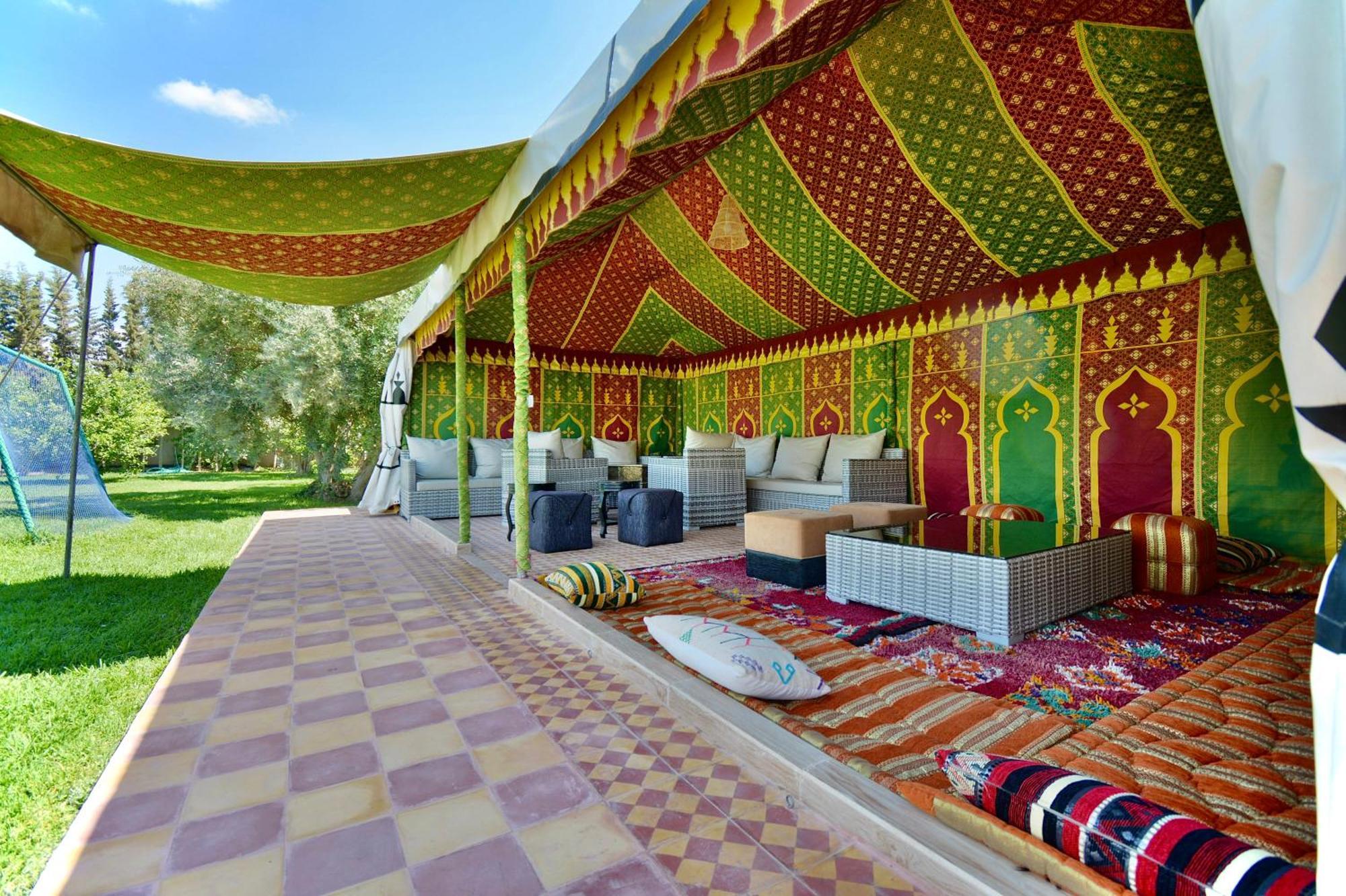 Ferme De Vacances Avec Une Grande Villa A Marrakech 马拉喀什 外观 照片