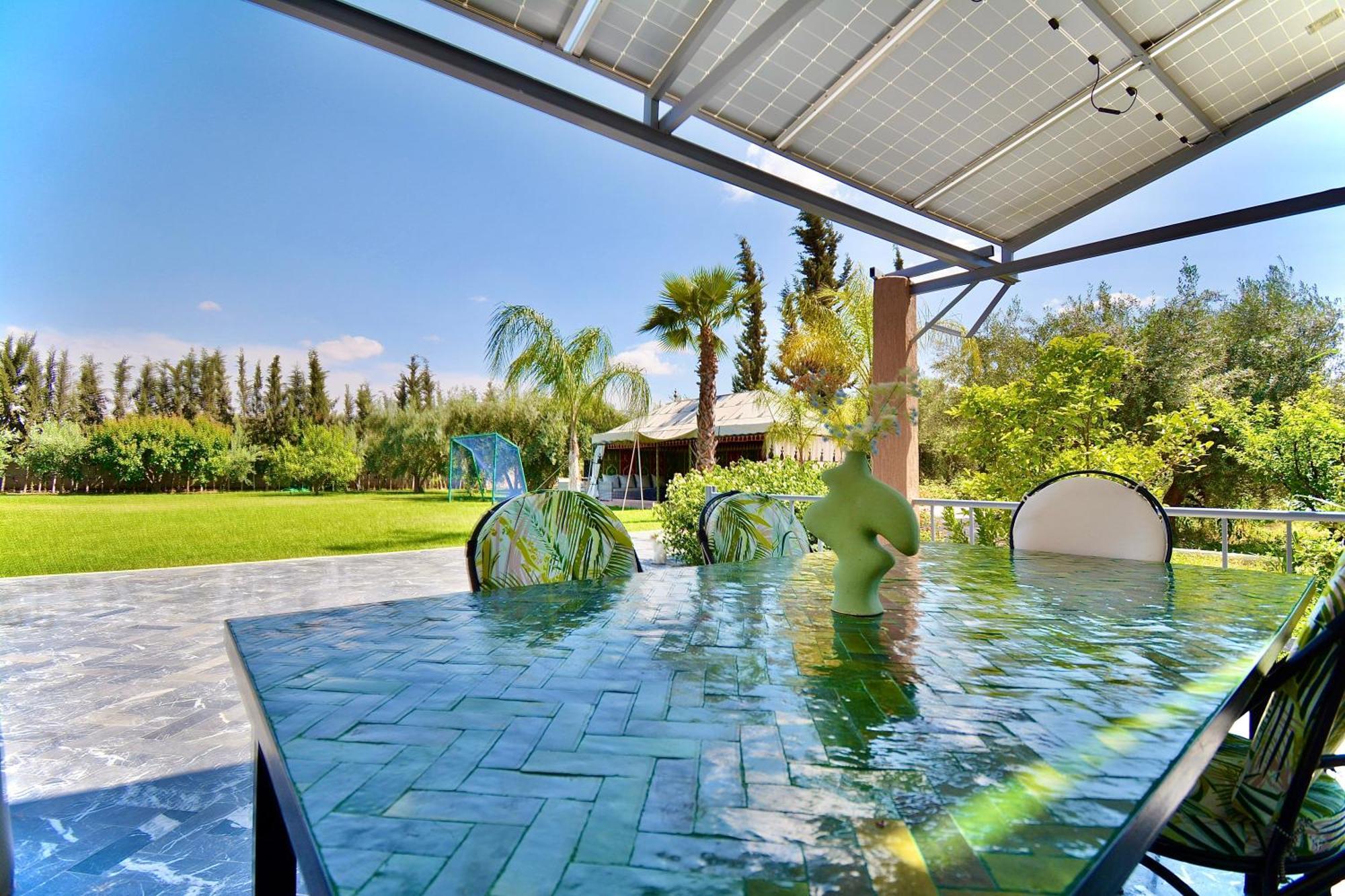 Ferme De Vacances Avec Une Grande Villa A Marrakech 马拉喀什 外观 照片