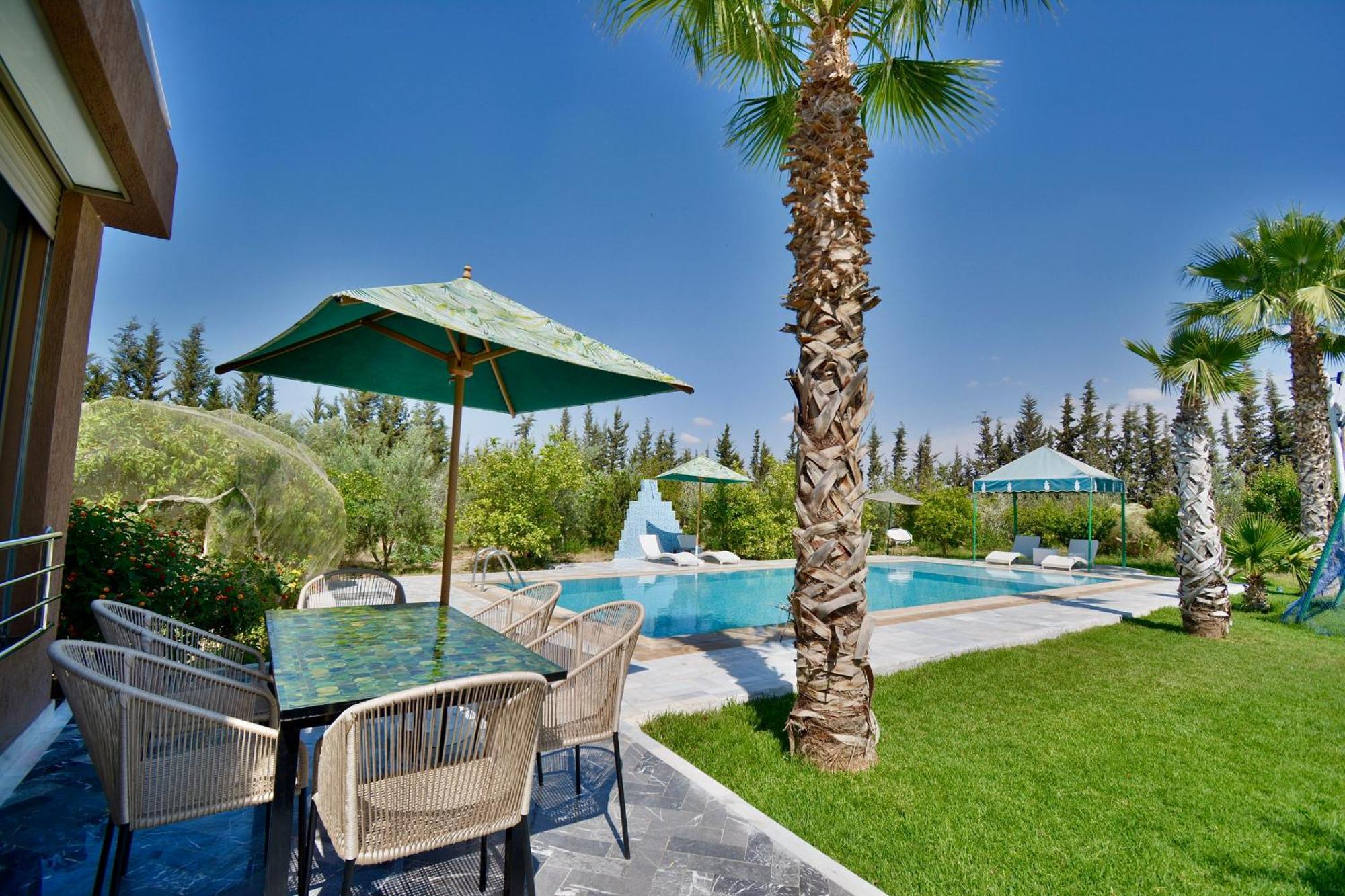 Ferme De Vacances Avec Une Grande Villa A Marrakech 马拉喀什 外观 照片
