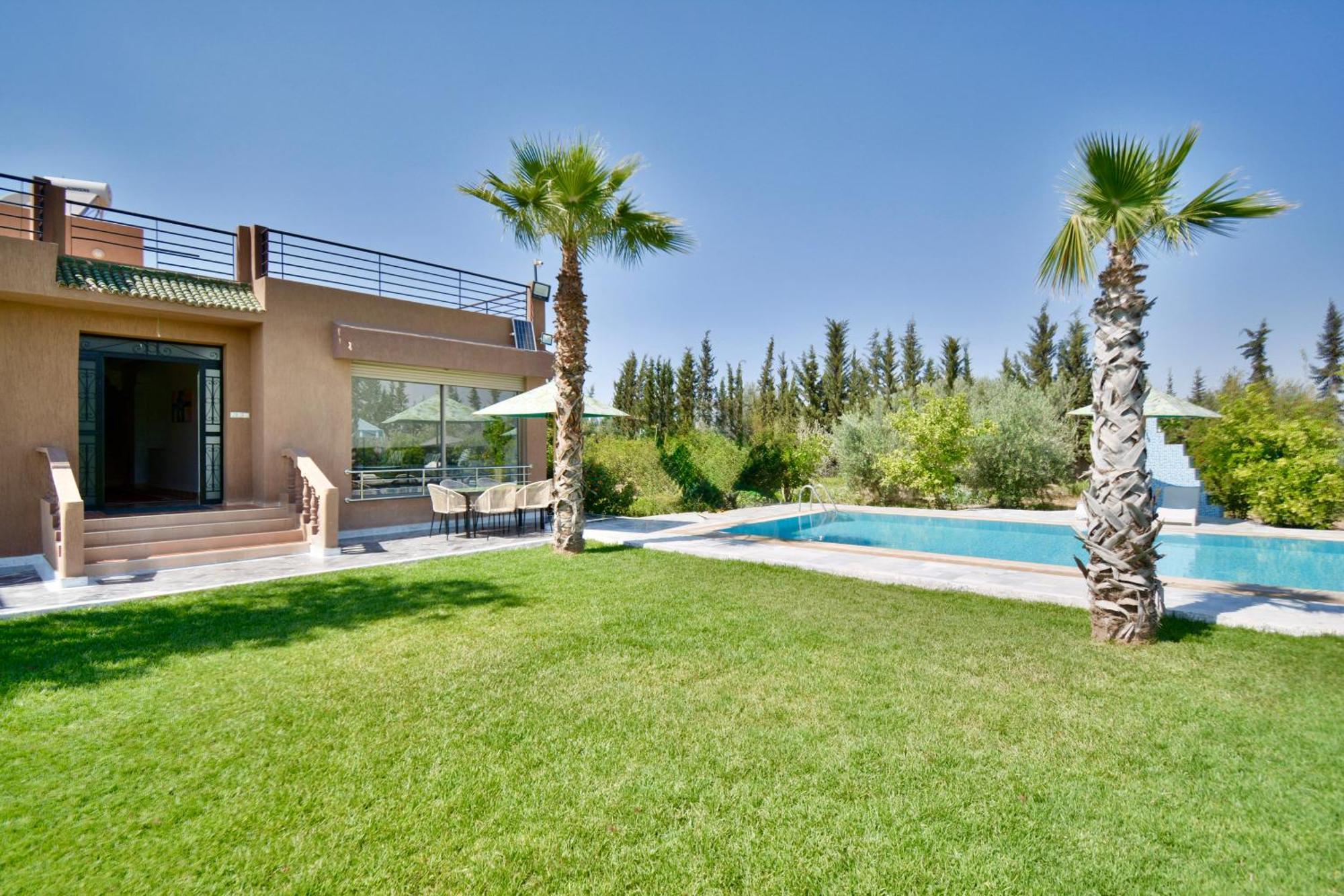 Ferme De Vacances Avec Une Grande Villa A Marrakech 马拉喀什 外观 照片